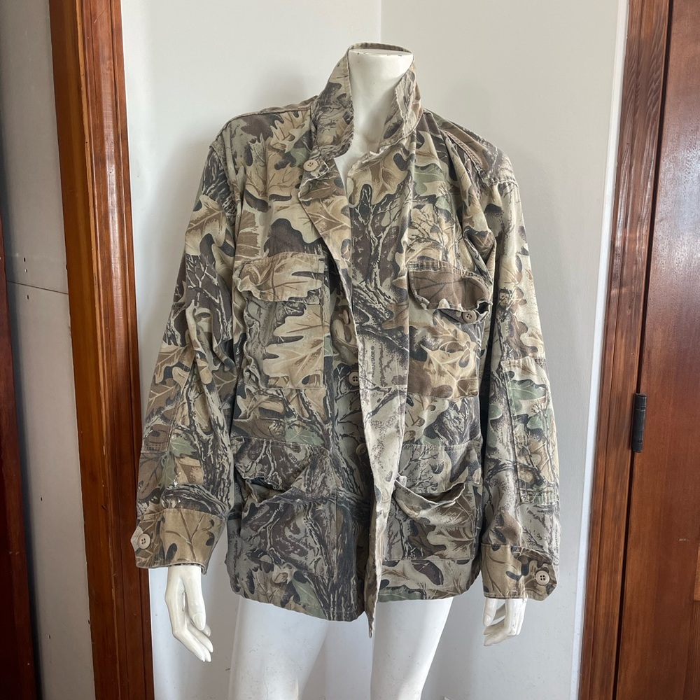 UNISEX - Camo Field Jacket - Neutral Woodland Print